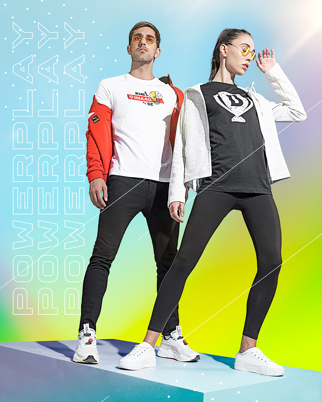 Lifestyle brand film visual by JUMPINGGOOSE featuring contemporary athleisure fashion, confident poses, and bold powerplay-inspired visual storytelling.